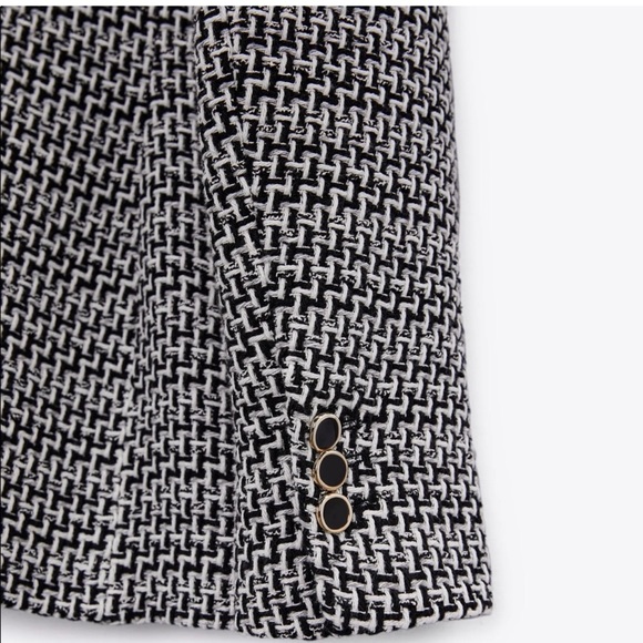 NWT ZARA Double Breasted Blazer Balmain Style L Blogger’s Favorite - Picture 8 of 9